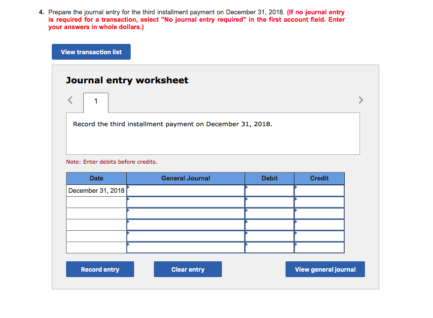 to construct a playground. Corbin signed a three-year, 5% installment note to