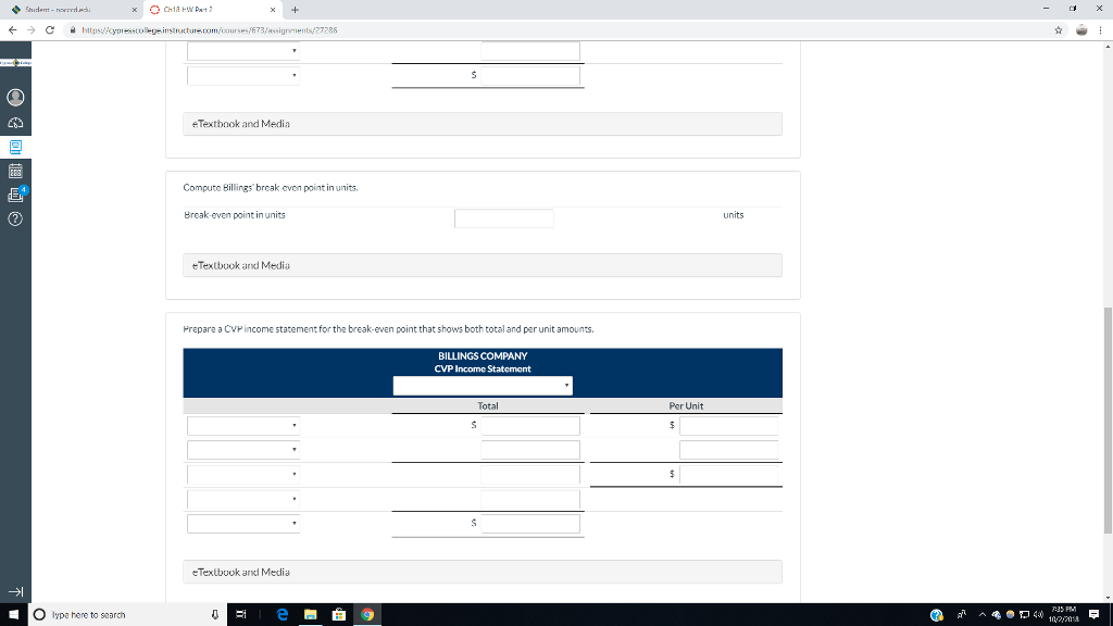 the following information available for September 2017. Unit selling price of video