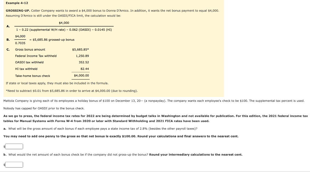  Assuming D'Amico is still under the OASDI/FICA limit, the calculation would