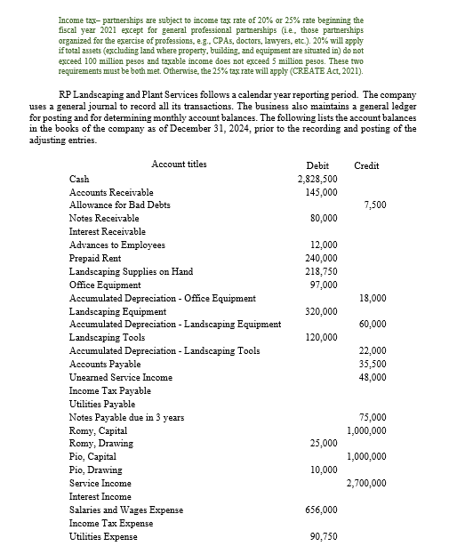 in Partners' Equity, and the Direct Method of the Statement of Cash