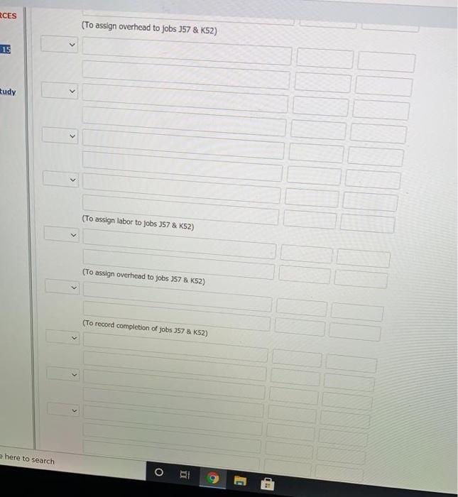 of its service locations this month Job 357 and 30 KS2 involve