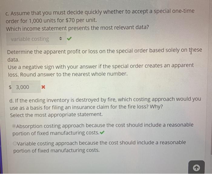 (200,000 units) Production costs (210,000 units) Direct material Direct labor Manufacturing overhead: