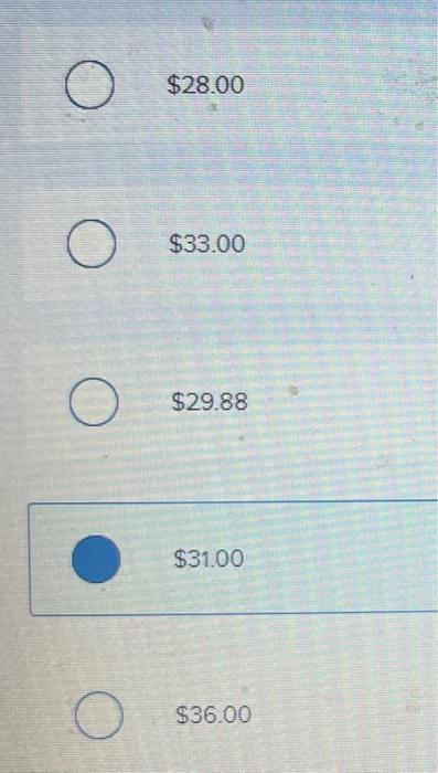 Company reports the following... [The following information applies to the questions displayed