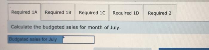of July. It has provided the following information: Wolfpack Company Balance Sheet