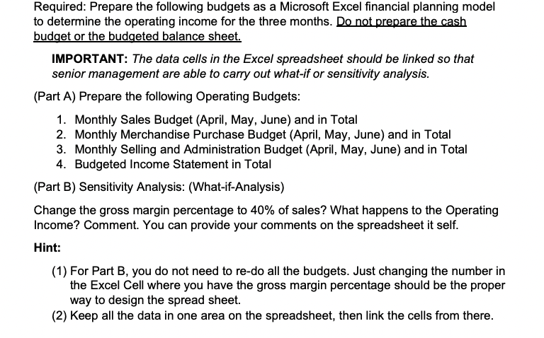 by Garrison, Libby and Webb, McGrawhill 2021. 12th Edition For the Budget