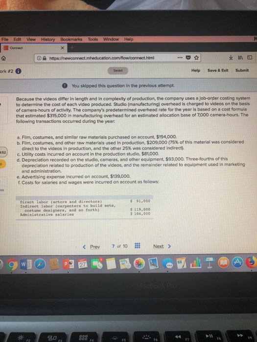 Help Save&ExitS You skipped this question in the previous attempt Problem 3-17