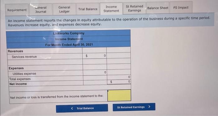 and expenses decrease equity. \begin{tabular}{|c|c|c|c|c|} \hline Wo. Transaction: & Net Income &