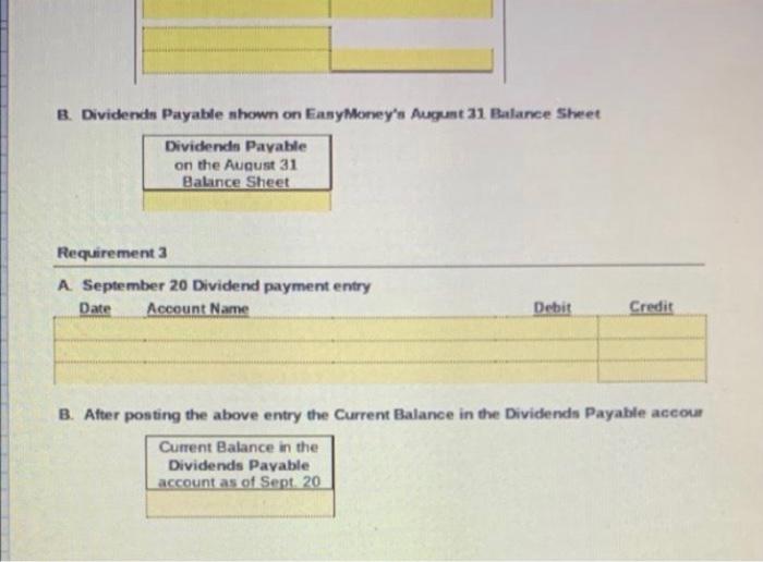 and thank you!! Problem 10-1 Recording Dividende On August 15, 2021, EnnyMoney,