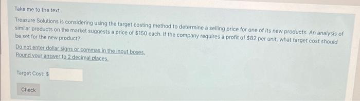  Take me to the text Treasure Solutions is considering using the