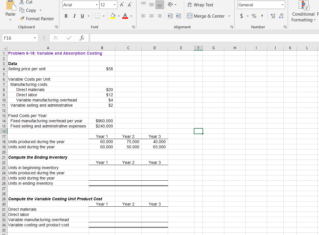 6-18 Variable and Absorption Costing Unit Product Costs and Income Statements Haas