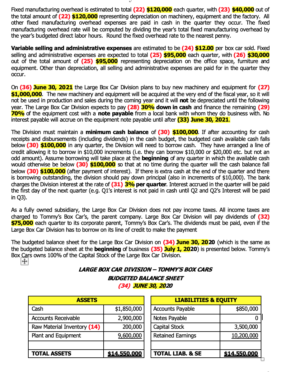 following information: Ending finished goods inventory budget calculating the expected value of