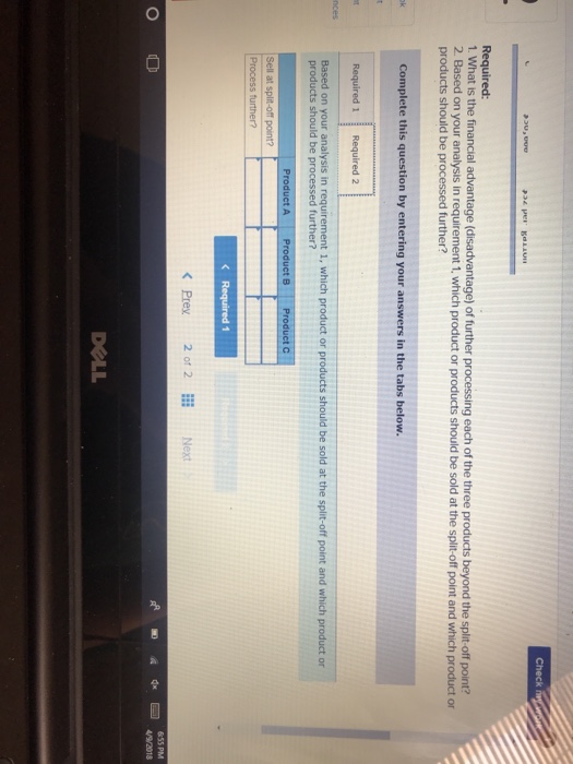 total $350,000 products on the basis of their relative sales value at