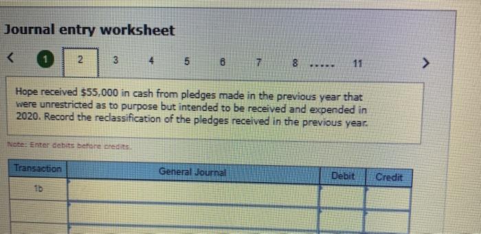 transactions on the books of Hope Hospital, which follows FASB (not-for-profit) and