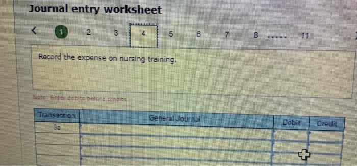 a transaction/event, select "No Journal Entry Required in the first account field)