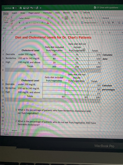  CT Chan with questions AutoSave Home Insert Data Review View O