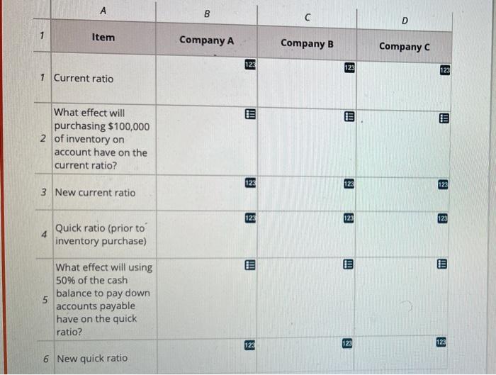 information provided in the exhibits above to calculate the requested items in
