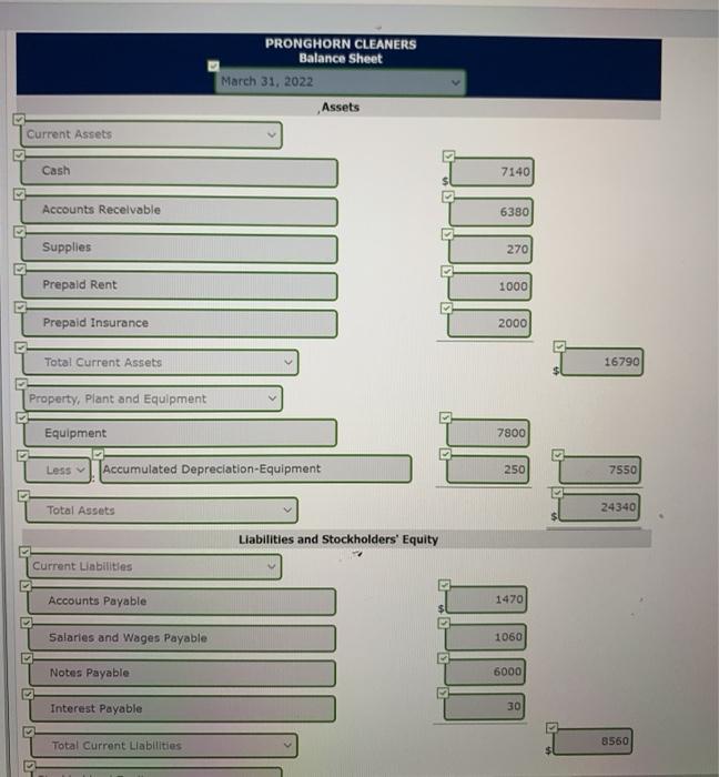 Retained Earnings, March 31 1080 Click if you would like to Show
