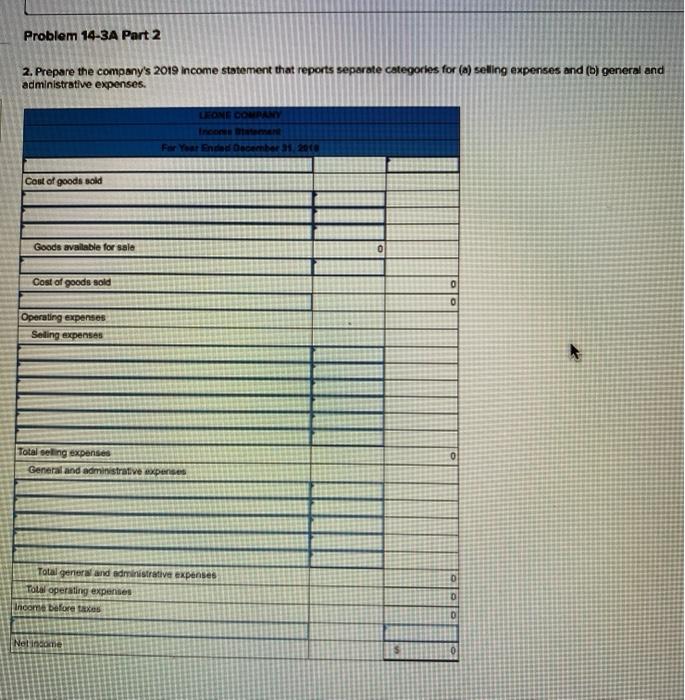 A1 The following information applies to the questions displayed below.) The following