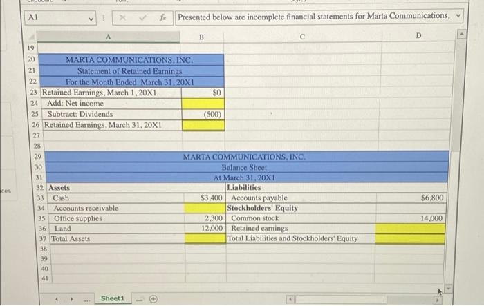 ? 5 X Relationships among Financial Statements - Excel PAGE LAYOUT FORMULAS