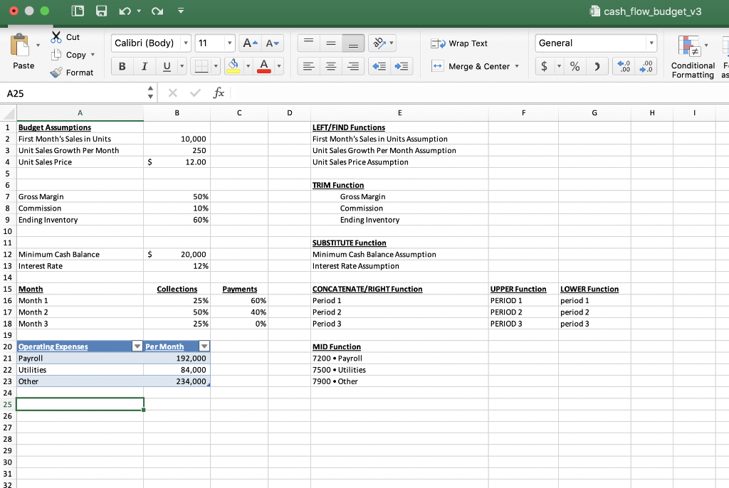 Please help me fill in the blue shaded areas! Include the formula...