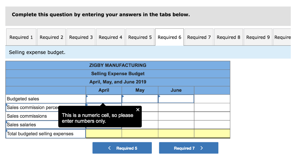 General and administrative expense budget. ZIGBY MANUFACTURING General and Administrative Expense Budget