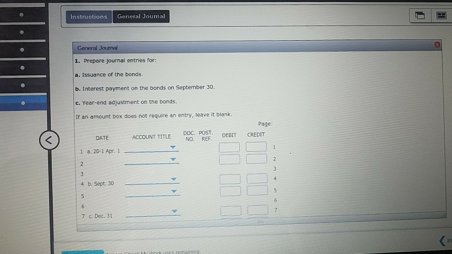 Collectibles issued the following bonds: Date of issue and sale: April 1,