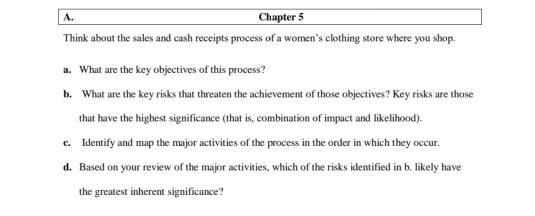 Please solve as soon as A. Chapter 5 Think about the