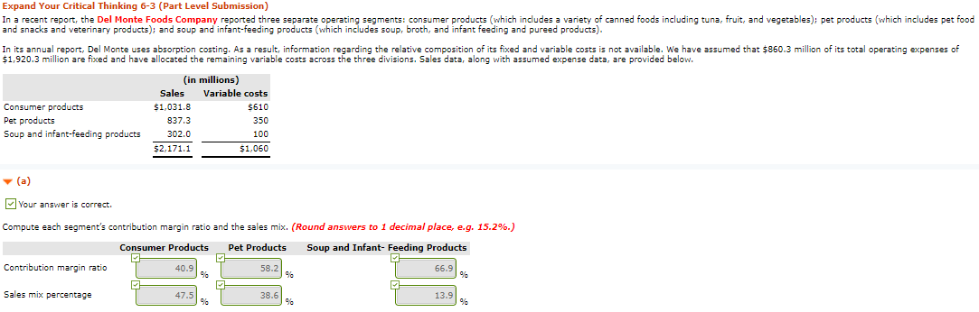 part B please Expand Your Critical Thinking 6-3 (Part Level Submission) In