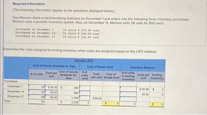  explain the steps please! will thumbs up! // Required information [The