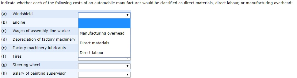 product cost: 1. 2. 3. 4. 5. 6. 7. 8. 9. 10.