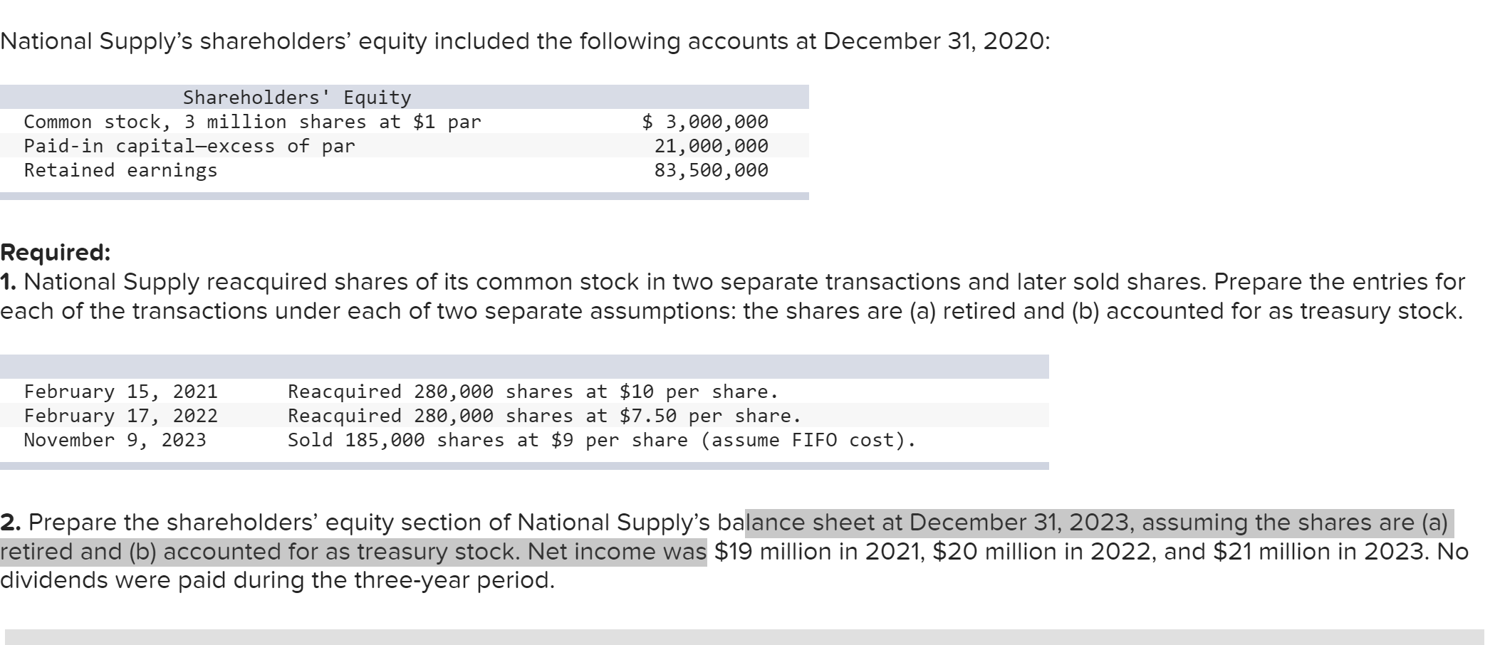 Please check my answer, where did i do wrong on req 2