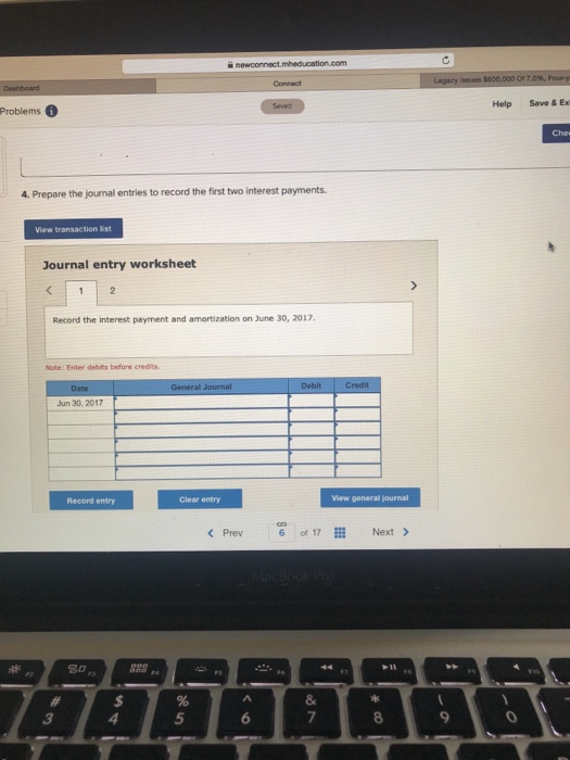 Required information The following information applies to the questions displayed below Legacy