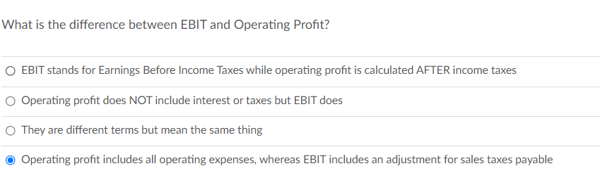 the dollar value of profit earned from a firm's normal core business