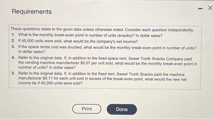 be the company's net income? Determine the formula and then enter the