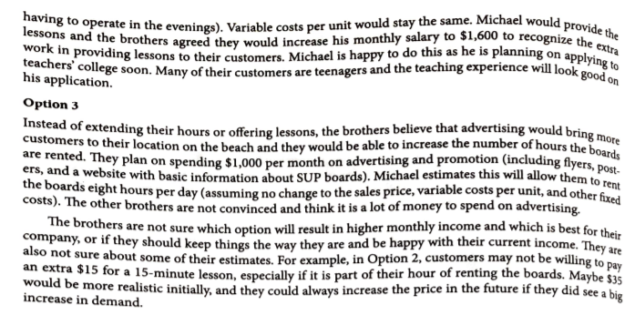 factors 3. Identify the alternatives there are 4 Chapter 7: Cost-Volume-Profit 7.1