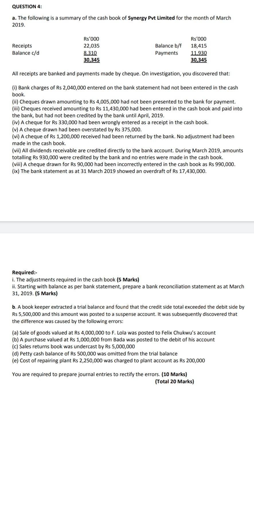 this is one question which has 2 part a and b