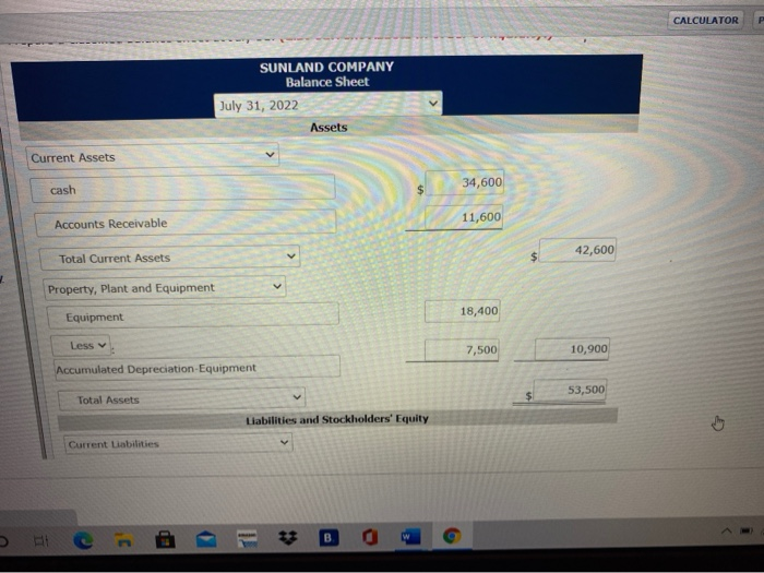 Equipment Accounts payable Service revenue Rent revenue Notes payable (due in 2025)