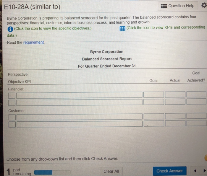  need help on this question please guys i'm really confused E10-28A