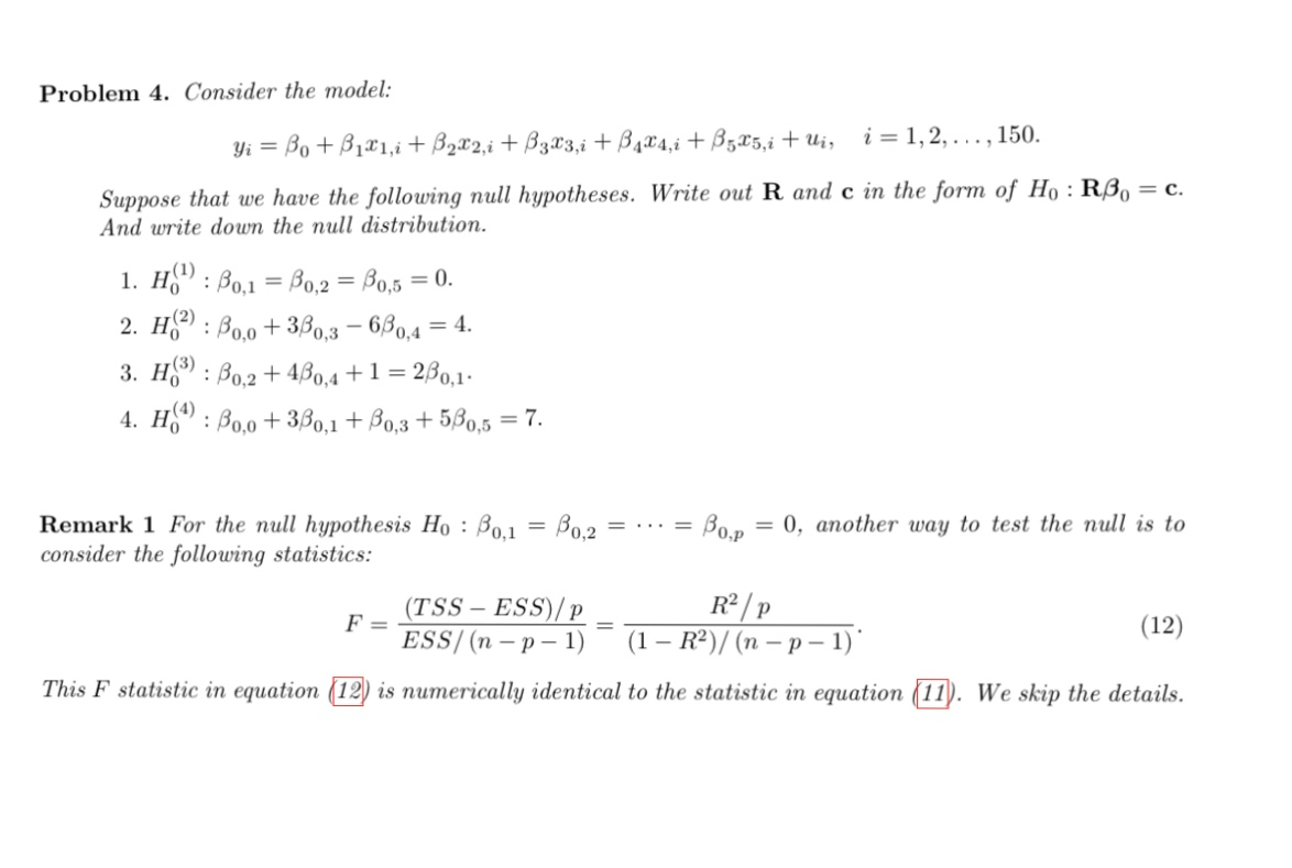  Problem 4. Consider the model: Yi = B. +3,21,i + B222,