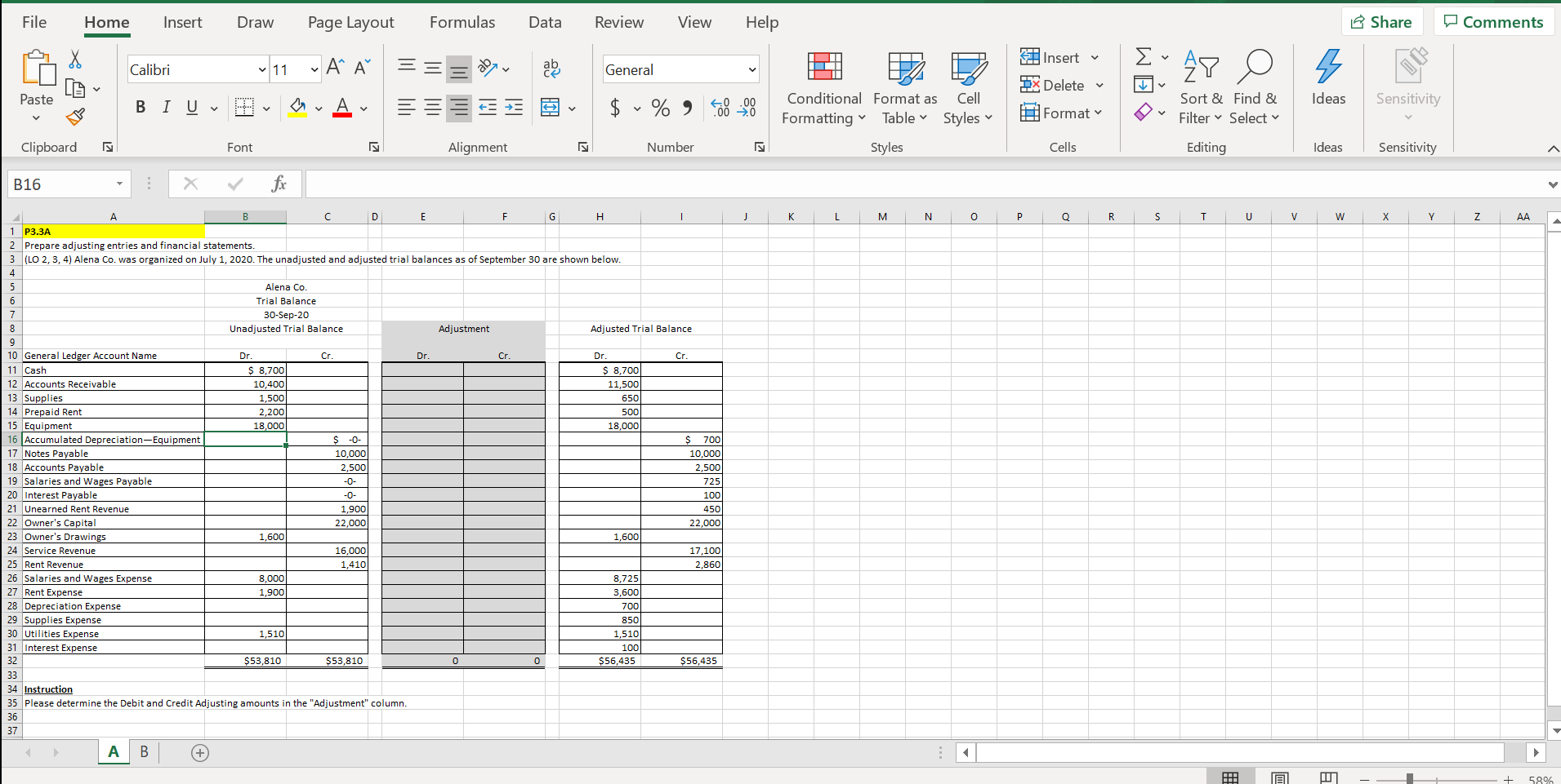 Help needed please. File Home Home Insert Draw Page Layout Formulas Data