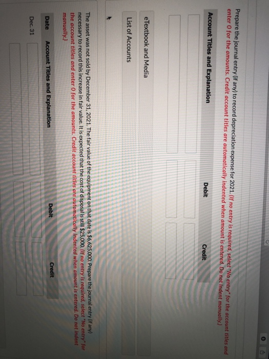 to equipment owned by Novak Company at December 31, 2020. Cost Accumulated