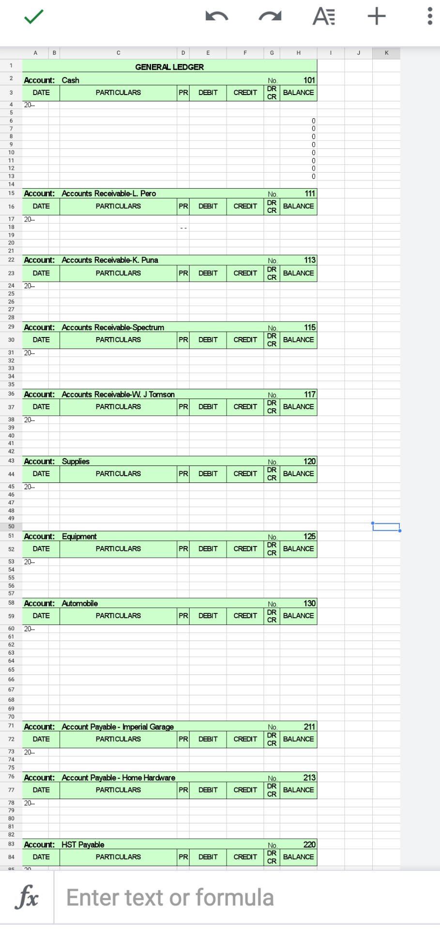  5 a A + B D E F G H 1