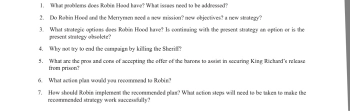  How should Robin implement the recommended plan? What action steps will