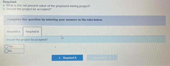 the purchase of equipment to exploit a mineral deposit on land to