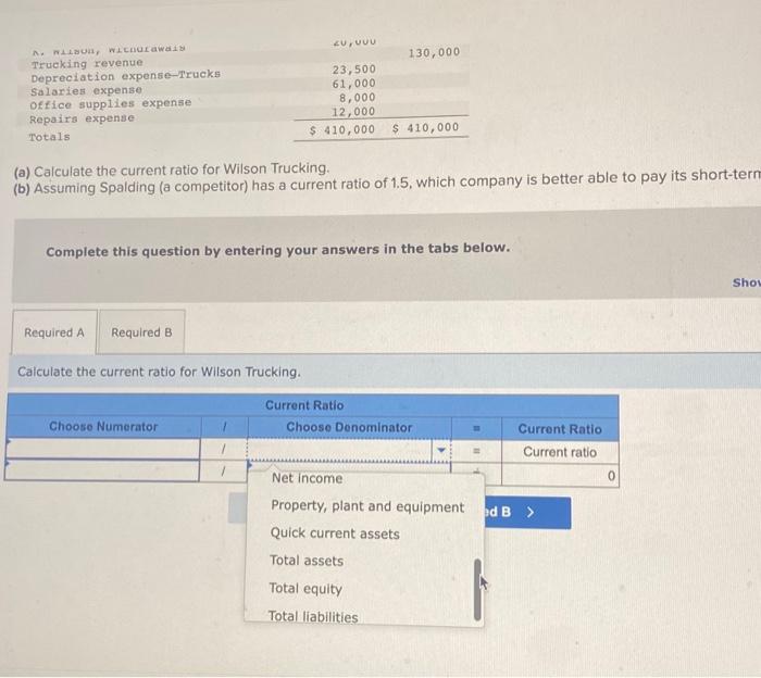 question by entering your answers in the tabs below. Show less Calculate