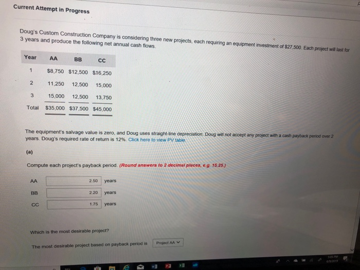  please give work note and explain Current Attempt in Progress Doug's