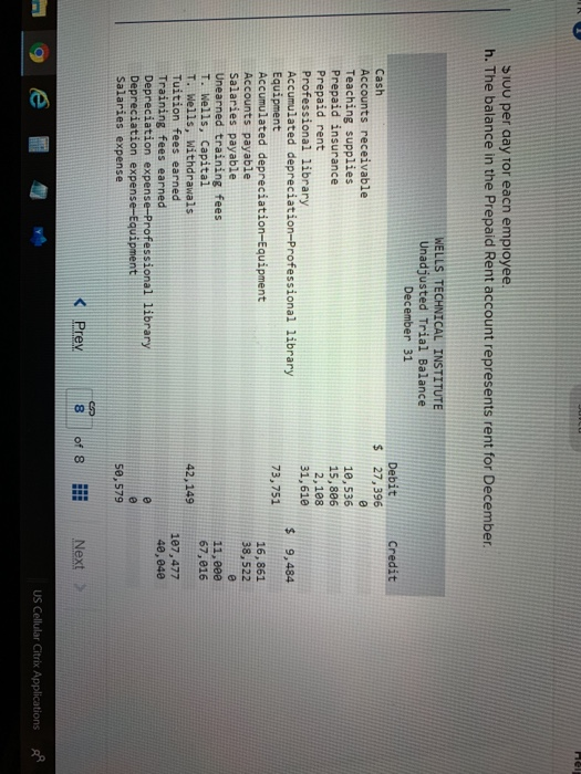 & Exit Check Problem 3-3A Preparing adjusting entries, adjusted trial balance, and