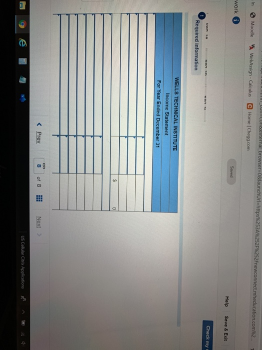 to the questions displayed below.) Wells Technical Institute (WTI), a school owned