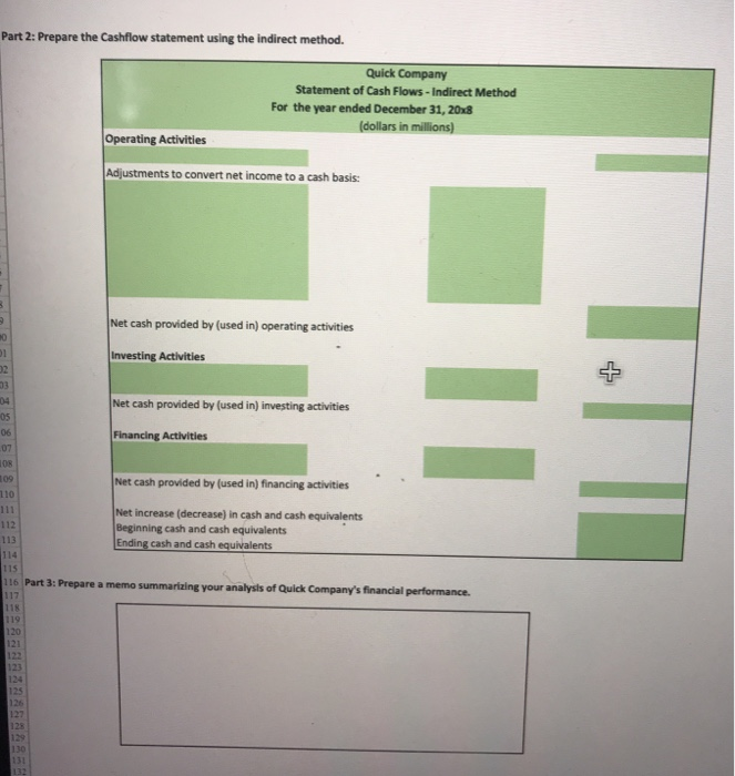 December 31, 20x8 (dollars in millions) Sales $4,210 Cost of goods sold