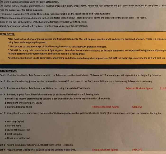  need part 3, 4, 6, 7 help All work must be